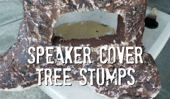 Speaker Cover Tree Stumps